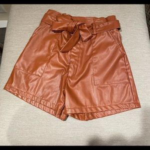 LEATHER SHORTS
